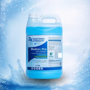 Medico-Pro, alcohol based hand sanitizer, 70 percent isopropyl alcohol hand sanitizer, Aaradhya Life Sciences hand hygiene product, Instant hand sanitizer for healthcare facilities, Moisturizing hand sanitizer for daily use, Hospital hand hygiene sanitizer solution