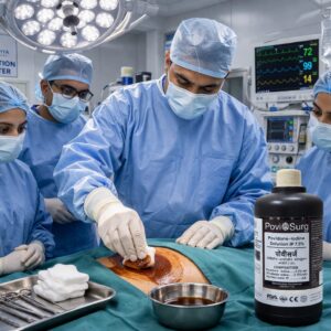 Povidone iodine and antiseptic solution